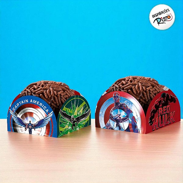 Porta Forminha - Capitão América - 50 unidades - Disney Original - Rizzo