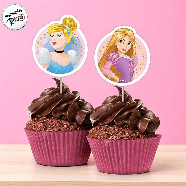 Pick para Doces - Princesas - 8 unidades - Disney Original - Rizzo