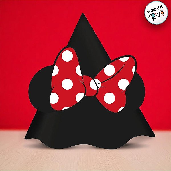Chapéu de Aniversário - Minnie Mouse - 8 unidades - Disney Original - Rizzo