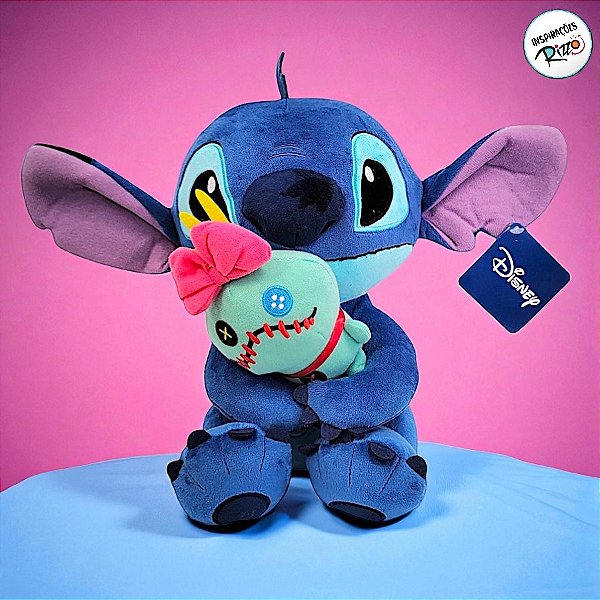 Pelúcia Stitch e Xepa - 30cm - 1 unidade - Disney Original - Rizzo