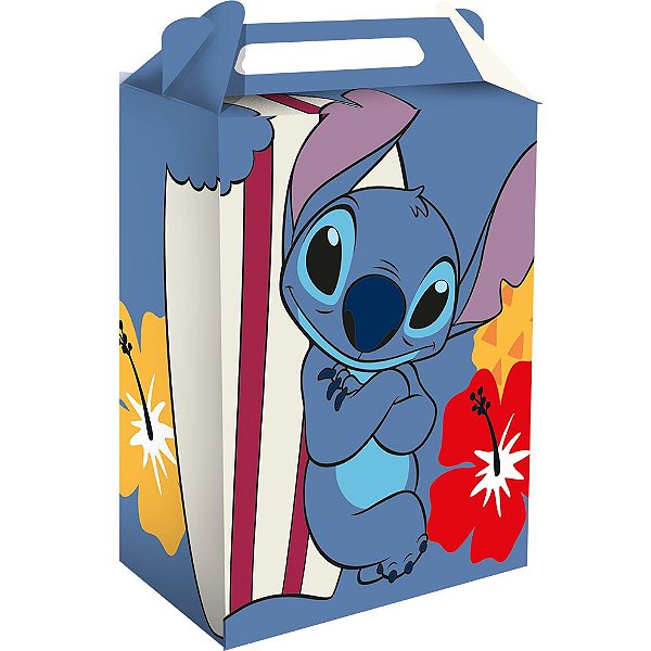 Caixa Surpresa Festa Stitch - 8 unidades - Disney Original - Rizzo Festas