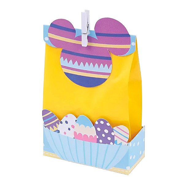 Saquinho com Fechamento Páscoa Disney - 14cm - 10 unidades - Disney Original - Cromus