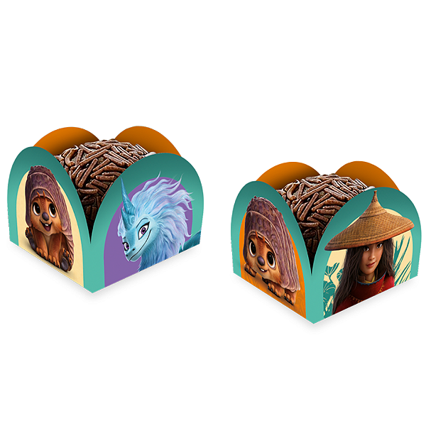 Porta Fominha para Doces Festa Raya e o Último Dragão - 50 unidades Disney Original