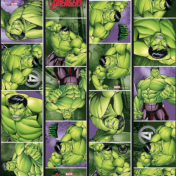 Folha para Ovos de Páscoa Hulk 69x89cm - 5 unidades - Disney Original - Cromus