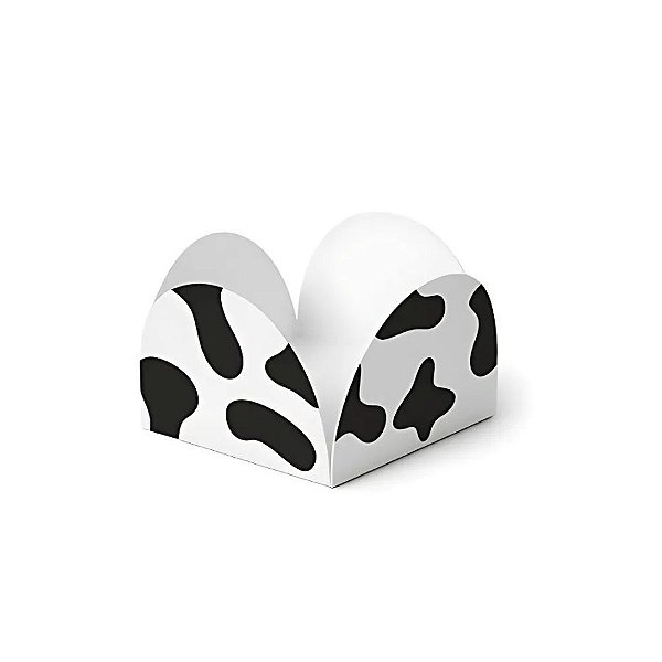 Forminha para Doces 4 Pétalas - Vaquinha - 3,3x2,5cm  - 50 unidades - Nc Toys - Rizzo