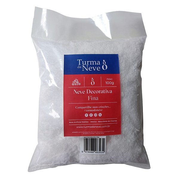 Neve Artificial Decorativa - Fina -100gr - 1 unidade - Rizzo