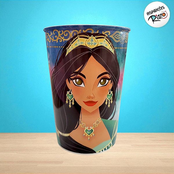 Copo de Plástico Jasmine e Rajah - 320ml - 1 unidade - Disney Original - Plasútil