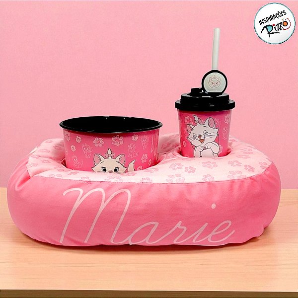 Kit Almofada Pipoca - Gata Marie - 1 unidade - Disney Original - Zonacriativa