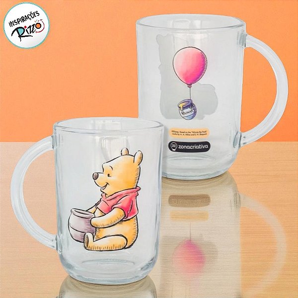 Caneca Verona Ursinho Pooh - 300ml - 1 unidade - Disney Original - Zonacriativa