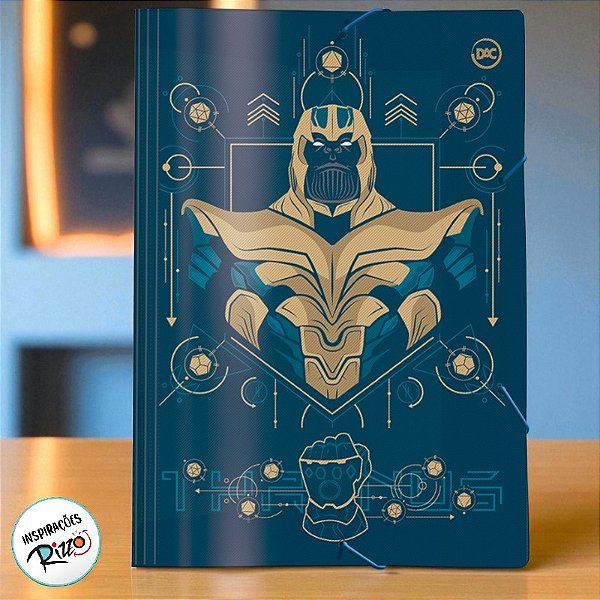Pasta Aba Ofício - Thanos - Vingadores - 332x232mm - 1 unidade - Disney Original - Rizzo