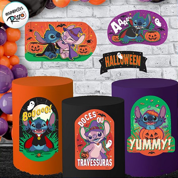 Kit Decorativo - Stitch Halloween - 6 Itens - 1 unidade - Disney Original - Rizzo