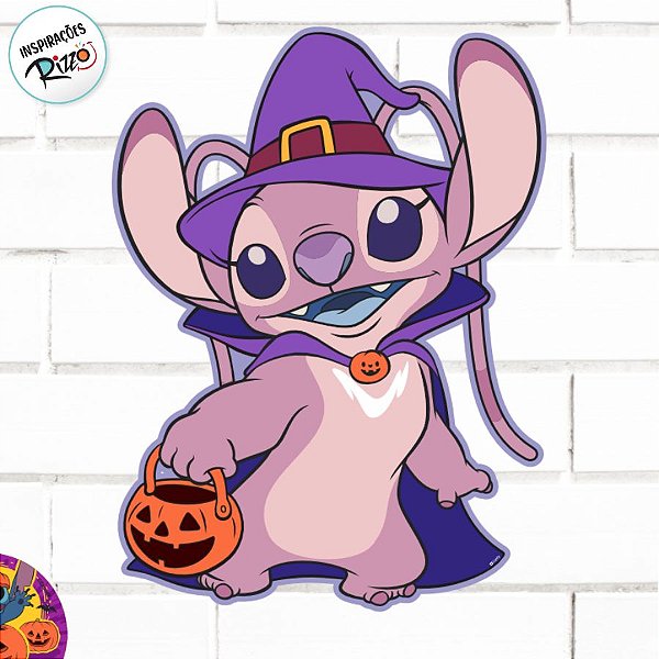 Painel Decorativo - Angel Halloween - 56x32cm - 1 unidade - Disney Original - Rizzo