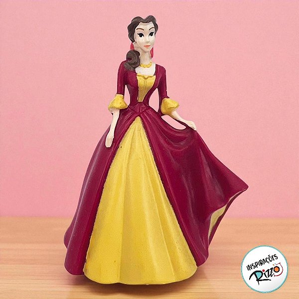 Mini Figura Colecionável - Princesa Bela - 8cm - 1 unidade - Disney Original - Rizzo