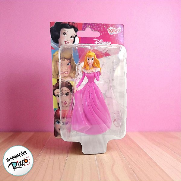 Mini Figura Colecionável - Princesa Aurora - 8cm - 1 unidade - Disney Original - Rizzo