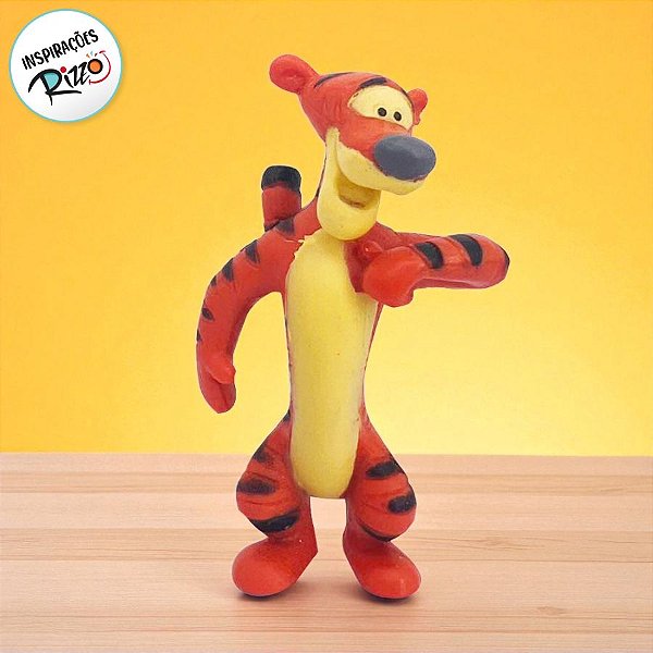 Mini Figura Colecionável - Tigrão - Ursinho Pooh - 5cm - 1 unidade - Disney Original - Rizzo