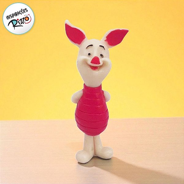 Mini Figura Colecionável - Leitão - Ursinho Pooh - 5cm - 1 unidade - Disney Original - Rizzo