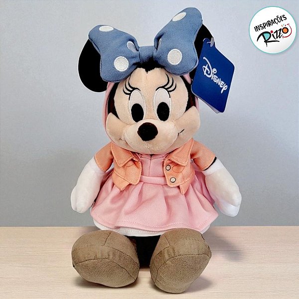Pelúcia Minnie de Vestido - 30cm - 1 unidade - Disney Original - Rizzo