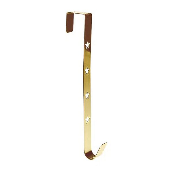 Suporte de Guirlanda Estrela Dourado - 30cm - 1 unidade - Cromus  - Rizzo