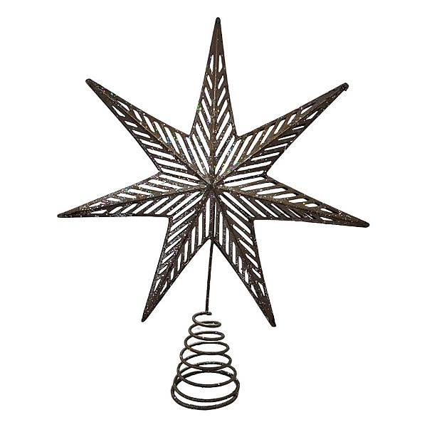 Topo Estrela Para Árvore de Natal Metal - 25x29cm - 1 unidade - Rizzo