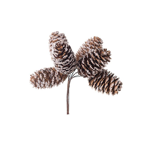 Pick Decorativo - Pinhas - 15cm - 1 unidade - Cromus - Rizzo