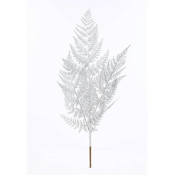 Galho Decorativo - Folhagem Prateada - 54cm - 1 unidade - Cromus - Rizzo