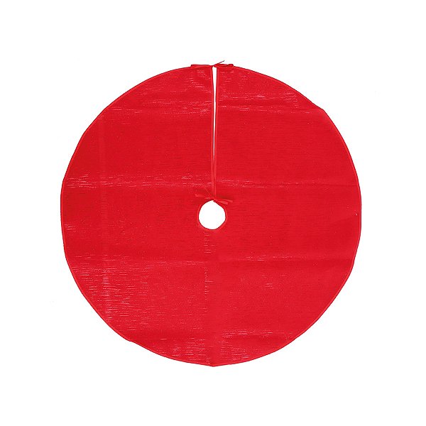 Saia Para Árvore de Natal - Vermelho - 90x90cm  - 1 unidade - Cromus - Rizzo