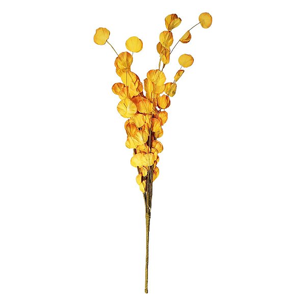 Galho Decorativo - Flores Amarelo Ouro - 18cm - 1 unidade - Rizzo