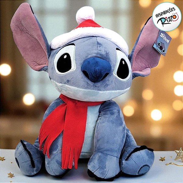 Pelúcia Stitch de Natal - 45cm - 1 unidade - Disney Original - Cromus