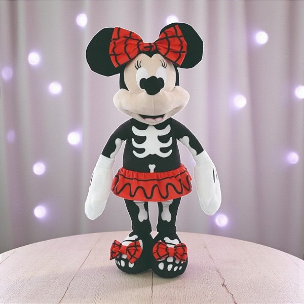Pelucia Minnie Esqueleto - 59cm - Disney Original - 1 unidade - Cromus - Rizzo