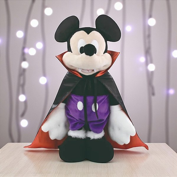 Pelucia Mickey Vampiro - de 49cm até 75cm - Disney Original - 1 unidade - Cromus - Rizzo