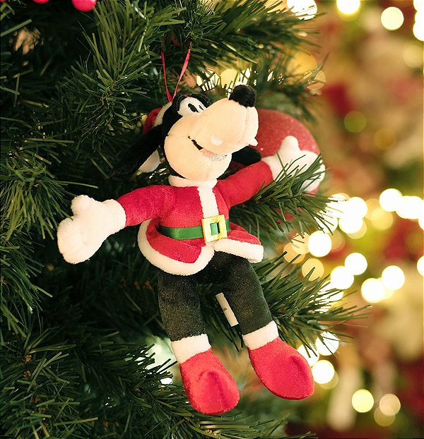 Enfeite de Pendurar Pateta de Pelúcia 20cm - 01 unidade Natal Disney - Disney Original - Cromus