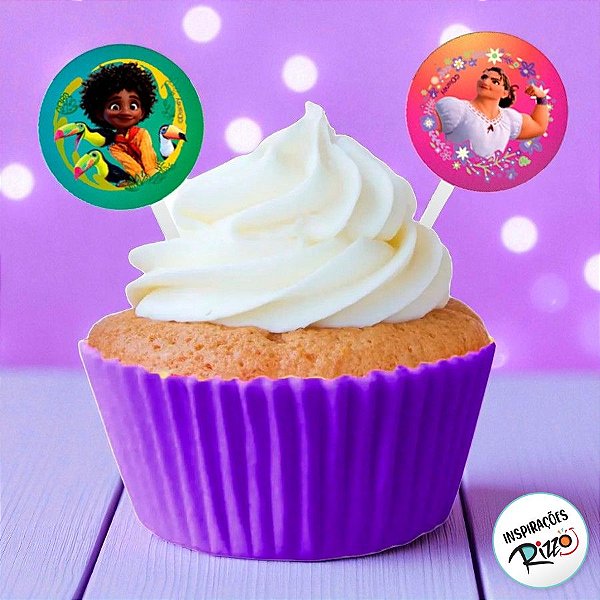 Pick Decorativo para Doces - Encanto - E.V.A - 12 unidades - Disney Original - Rizzo