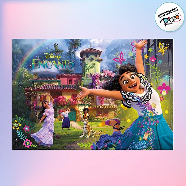 Painel Decorativo - Encanto - 126cm x 88cm - 1 unidade - Disney Original - Regina