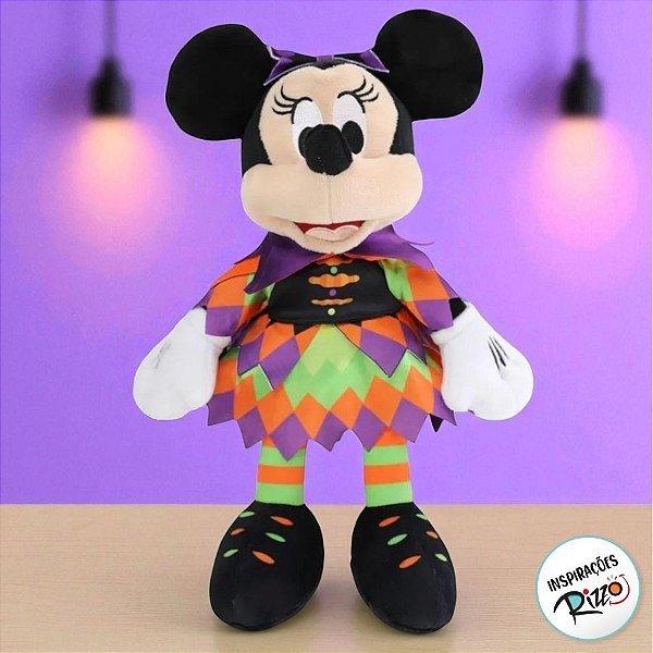 Pelúcia Minnie Happy Halloween - 30cm - 1 unidade - Disney Original - Rizzo