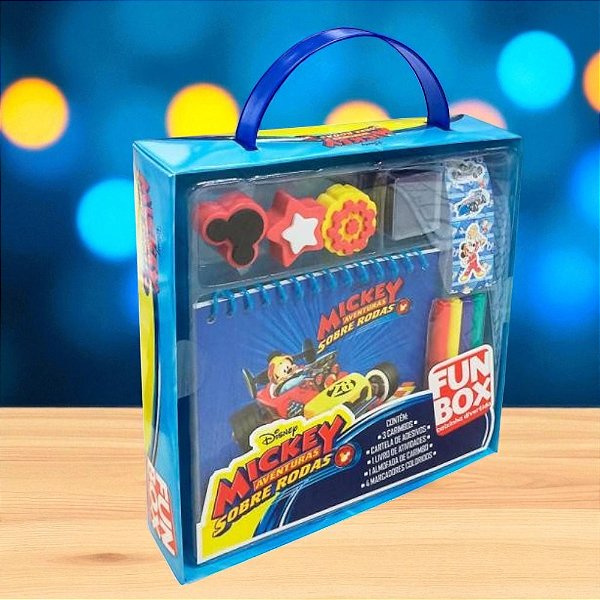 Kit Para Colorir Caixinha Divertida - Mickey Mouse - 10 Itens - 1 unidade - Disney Original - Editora DCL