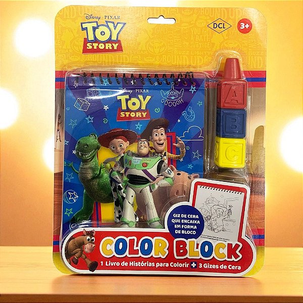 Kit Para Colorir com Giz - Toy Story - 4 Itens - 1 unidade - Disney Original - Editora DCL