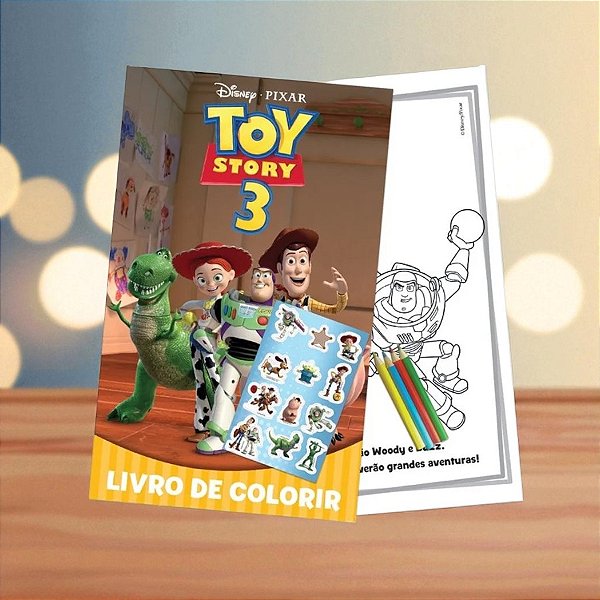 Mini Kit Para Colorir - Toy Story - 6 Itens - 1 unidade - Disney Original - Editora DCL