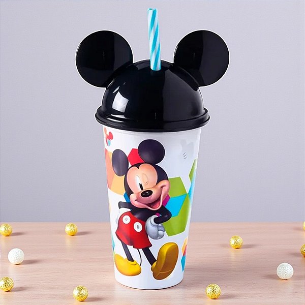 Copo com Orelha Mickey - 500 ML - 1 unidade - Disney Original - Plasútil
