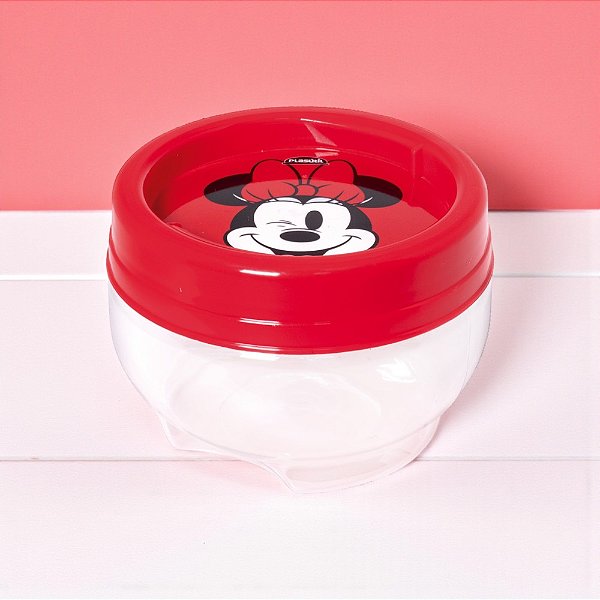 Porta Condimentos de Rosca Minnie Vermelha - 155ml - 5x7cm - 1 unidade - Disney Original - Plasútil