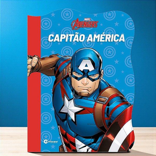 Livro Ilustrado - Capitão América - 28x21cm - 1 unidade - Disney Original - Culturama