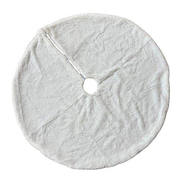 Saia para Árvore de Natal Redonda - Branco - 90cm - 1 unidade - Cromus - Rizzo