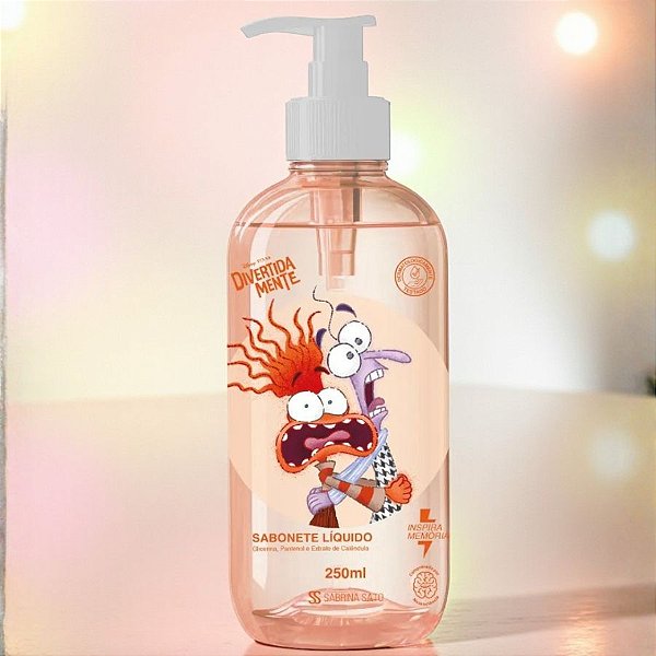 Sabonete Líquido - Ansiedade e Medo - Divertida Mente - 250ml - 1 unidade - Disney Original - Fenzza