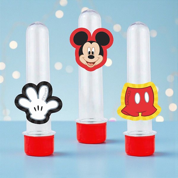 Aplique Imp em EVA - Mickey Mouse - 5x5cm - 12 unidades - Disney Original - Piffer