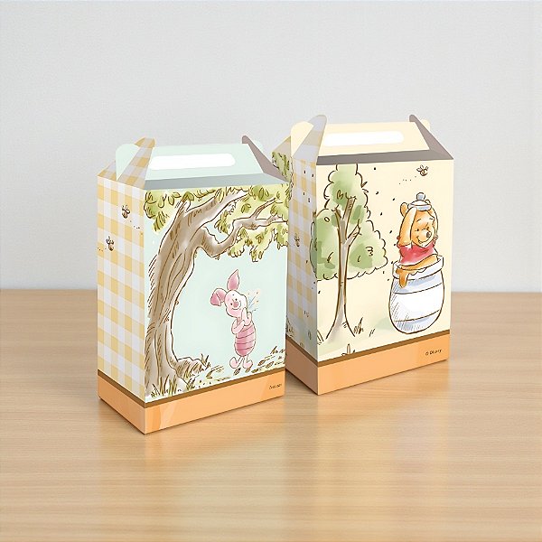 Caixa Surpresa - Ursinho Pooh - 9x13x5cm - 8 unidades - Festcolor