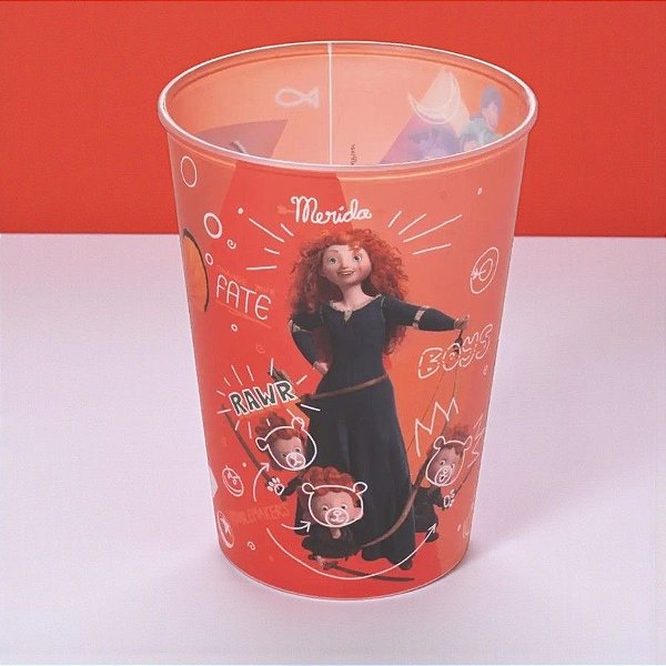 Copo de Plástico Personagens Pixar - Laranja - 320ml - 1 unidade - Disney Original - Plasútil