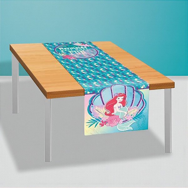 Trilho de Mesa - Ariel - 40cm x 200cm - 1 unidade - Disney Original - Regina