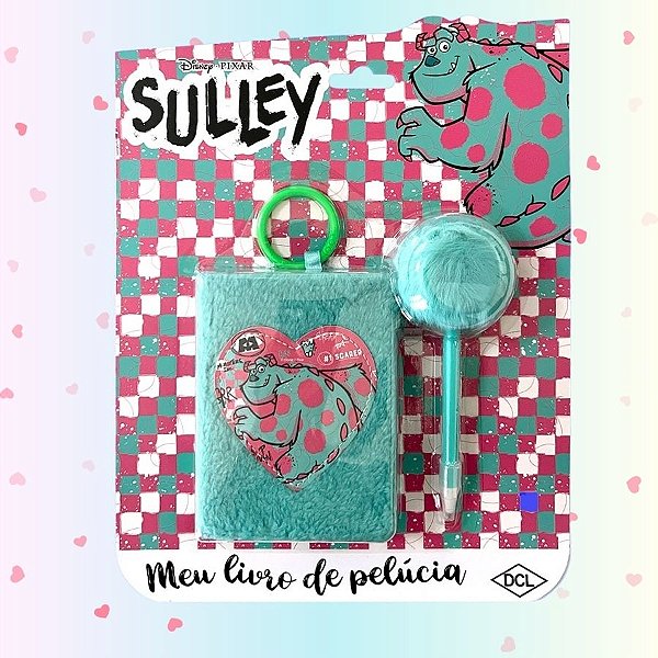 Meu Mini Livro de Pelúcia - Sulley - Monstros S.A - 11x8cm - 1 unidade - Disney Original -Editora DCL
