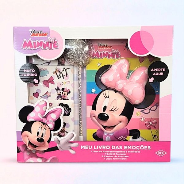 Kit Meu Livro Das Emoções - Minnie Mouse - 1 unidade - Disney Original - Editora DCL