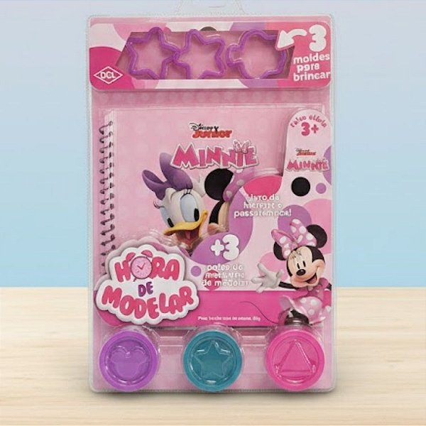 Kit Hora de Modelar Com Massinha - Minnie Mouse - 7 Itens - 1 unidade - Disney Original - Editora DCL