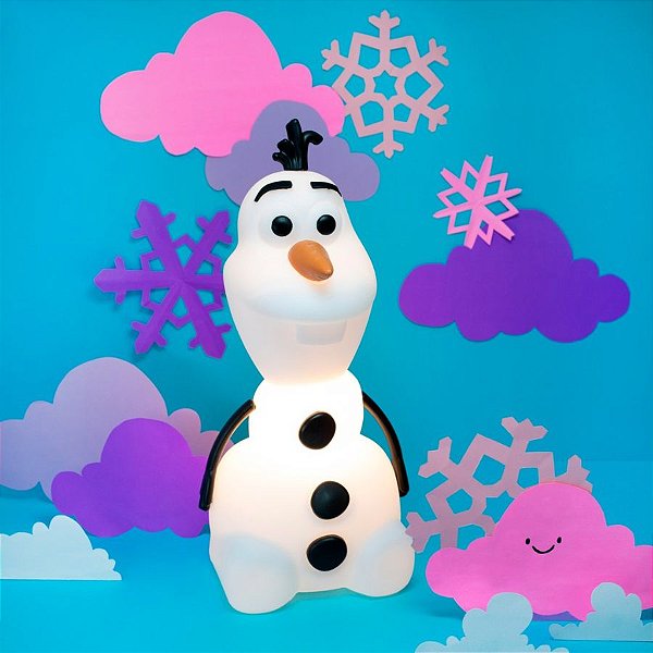 Luminária Olaf - Frozen - 39,5cm - 01 Unidade - Disney Original - Usare